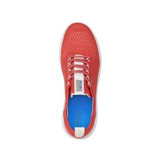 GEOX Sneakers Met Hak Rood Leder & Textiel