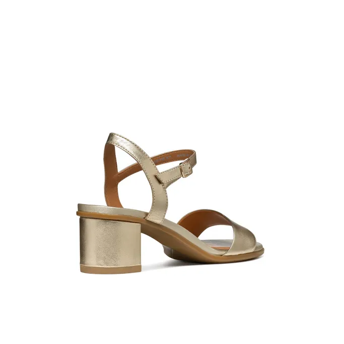 GEOX Hakken Sandalen Leder Goud