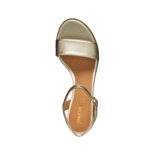 GEOX Hakken Sandalen Leder Goud