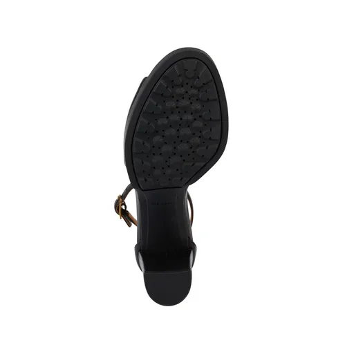 Sandales GEOX Cuir Noir Talon 8,5 cm