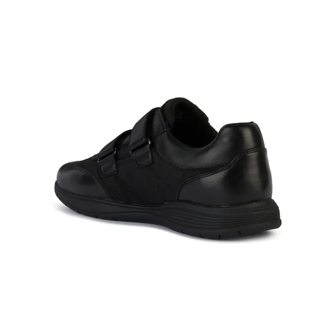 Geox Sneakers Noir Cuir-Textile