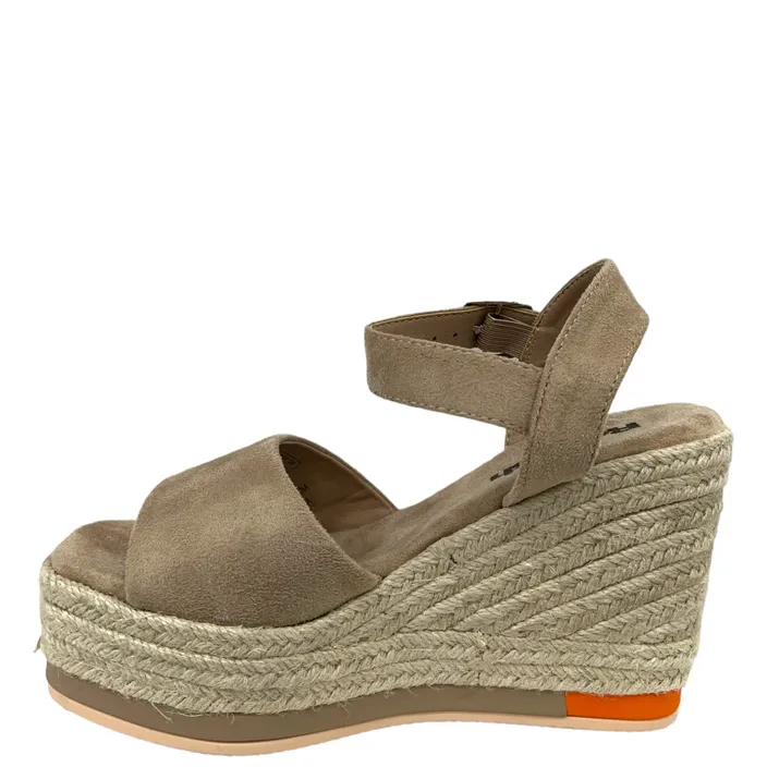 Beige Keil Sandalen Refresh