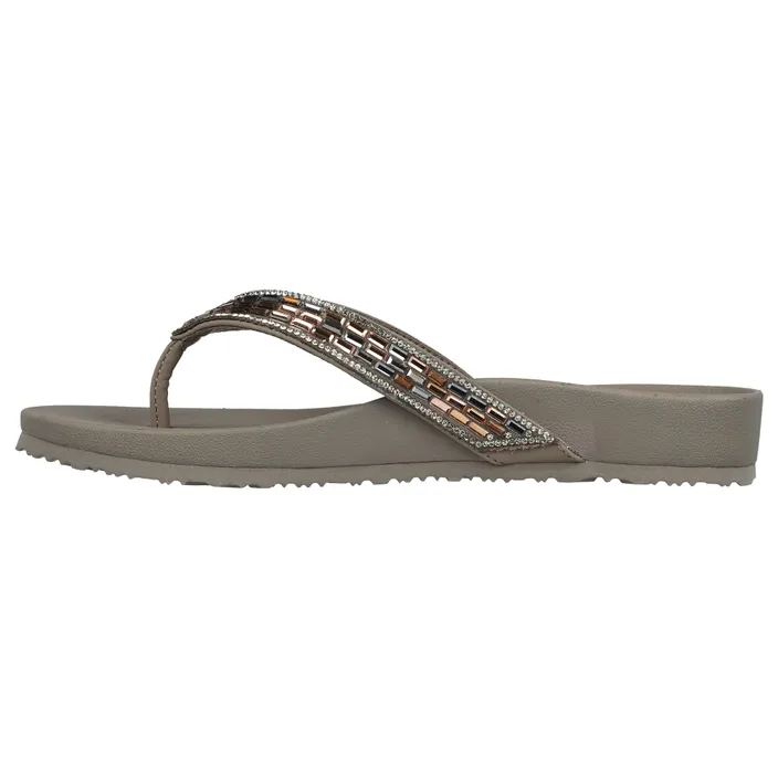 Skechers Arch Fit Flip Flops Taupe