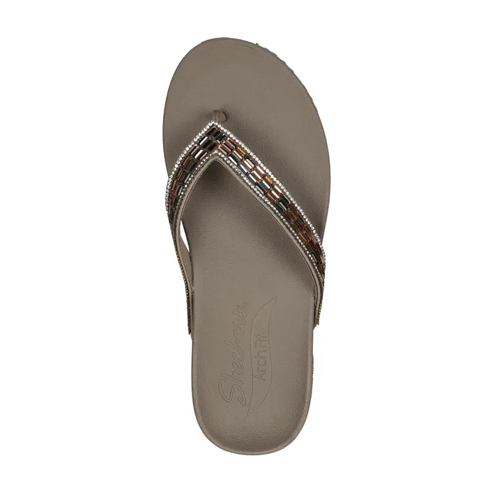 Skechers Arch Fit Flip Flops Taupe