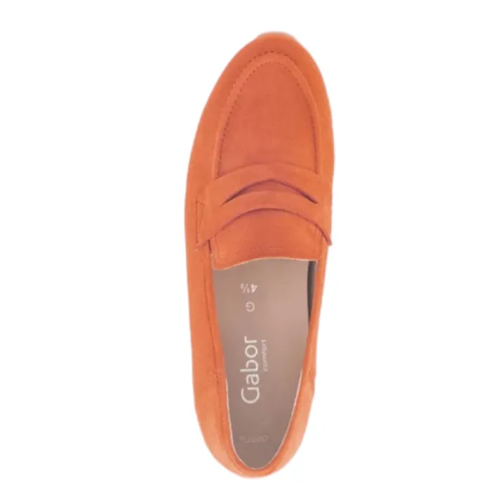 Gabor Moccasins Suede Orange
