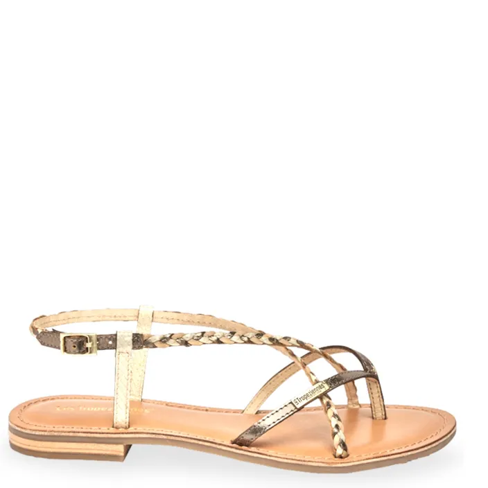 Les Tropéziennes Sandales Cuir Beige