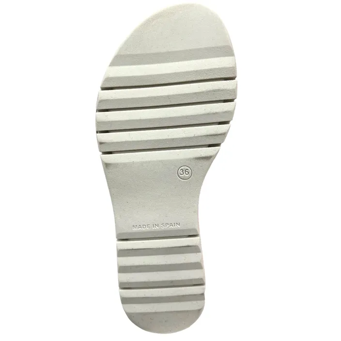 Sandales compensées D'Chicas cuir orange