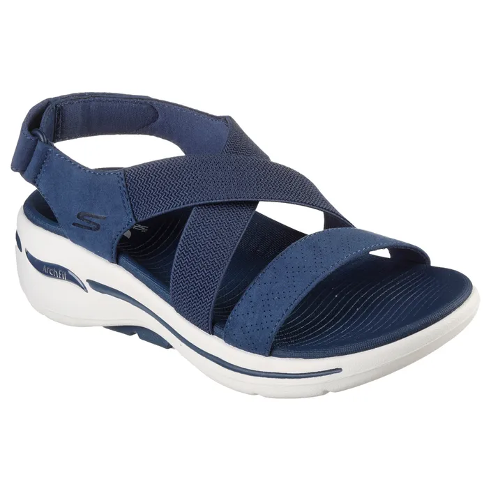 Sandales compensées Skechers Bleu