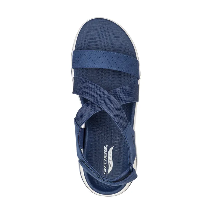 Sandales compensées Skechers Bleu