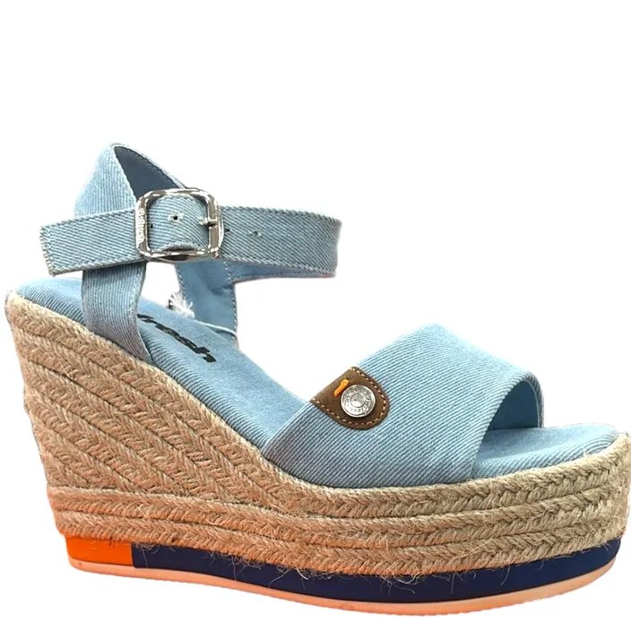 Refresh Keil Sandalen Blau