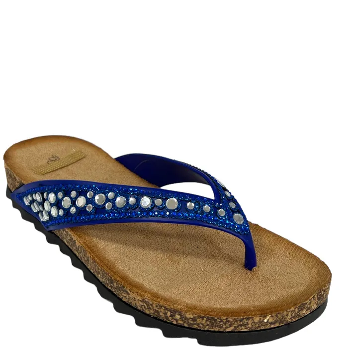 Gecompenseerde Slippers Blauw Super shoes
