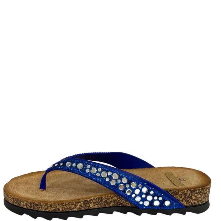 Gecompenseerde Slippers Blauw Super shoes