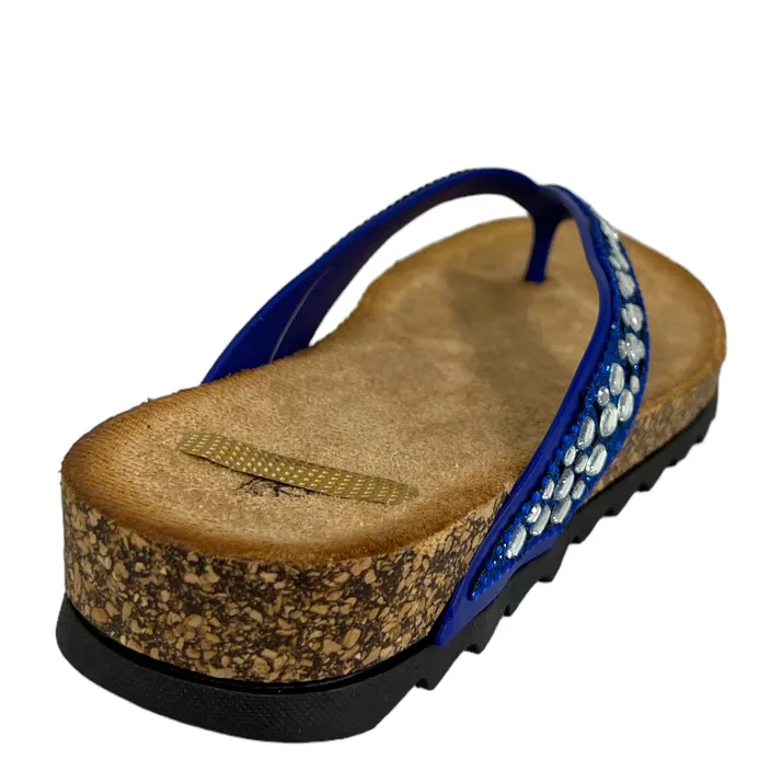 Gecompenseerde Slippers Blauw Super shoes