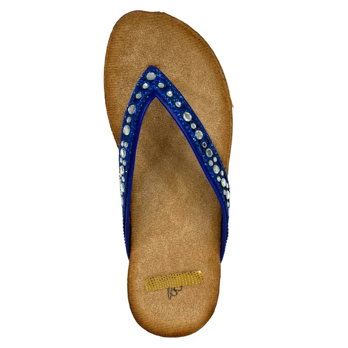 Gecompenseerde Slippers Blauw Super shoes