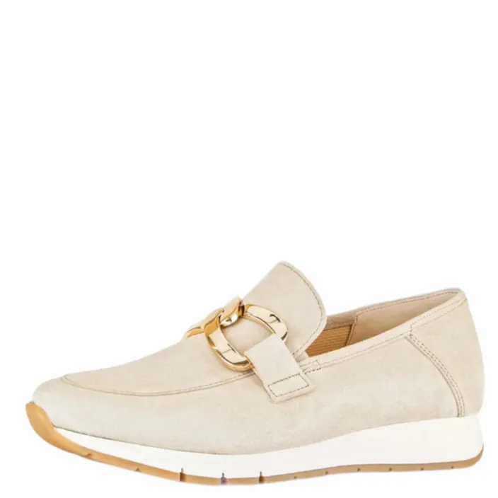 Gabor Slip-on Beige Daim