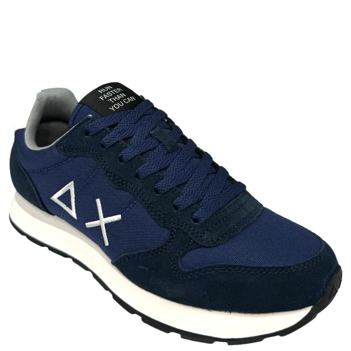 Tom Sollid Sneakers Blauw Leer