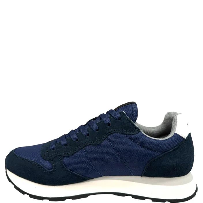 Tom Sollid Sneakers Blauw Leer