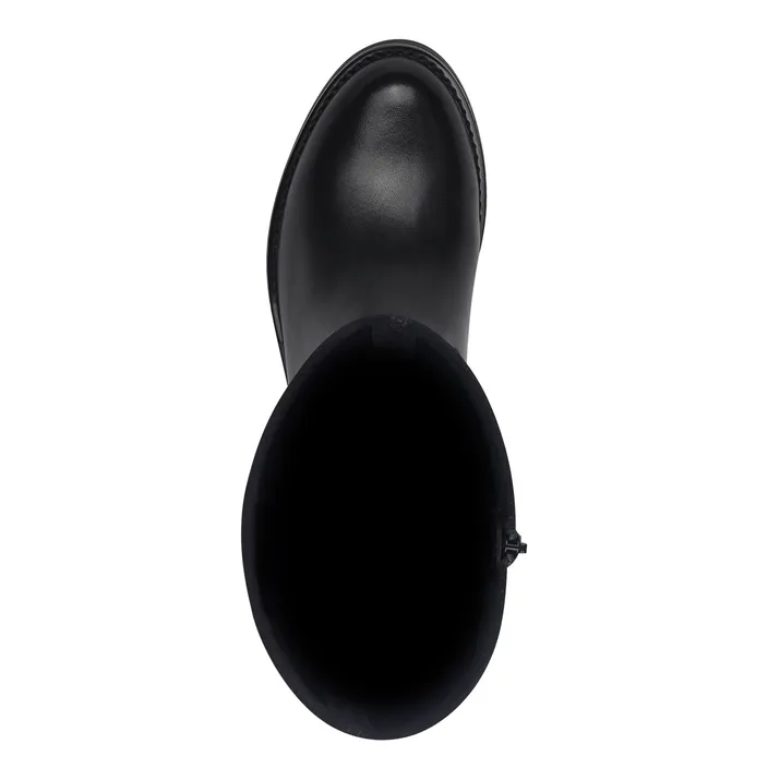 Tamaris Comfort Boots Black Leather Textile