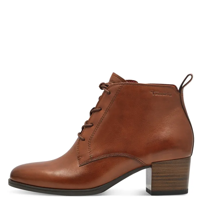 Tamaris Bottines Cuir Cognac
