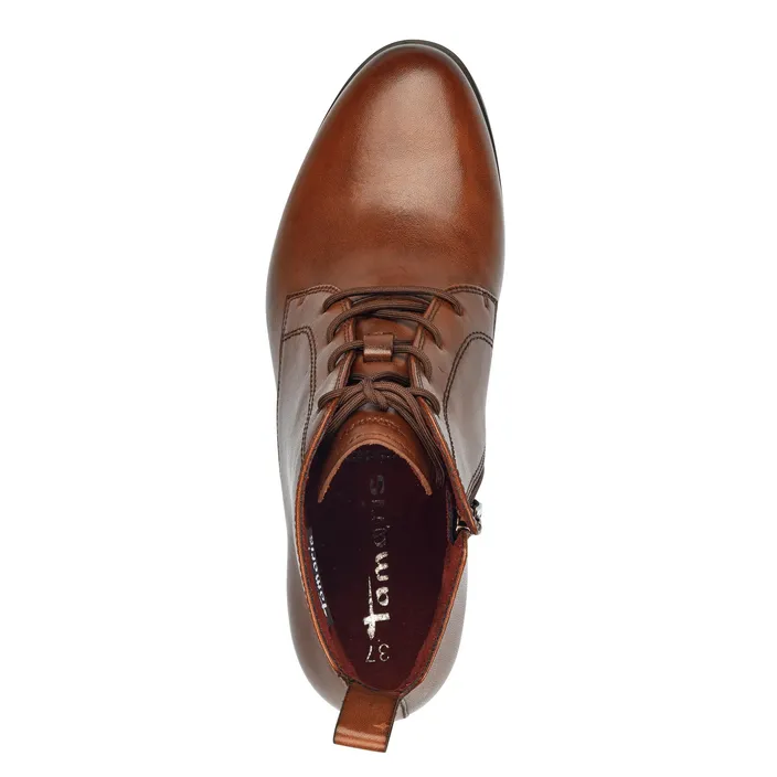 Tamaris Bottines Cuir Cognac
