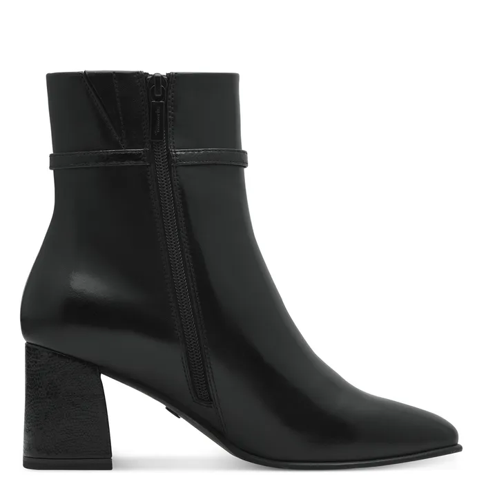 Tamaris Bottines Noir Cuir Textile