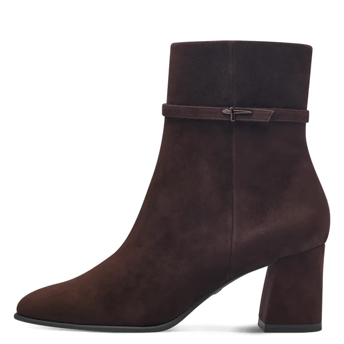 Tamaris Bottines Brun Cuir Textile