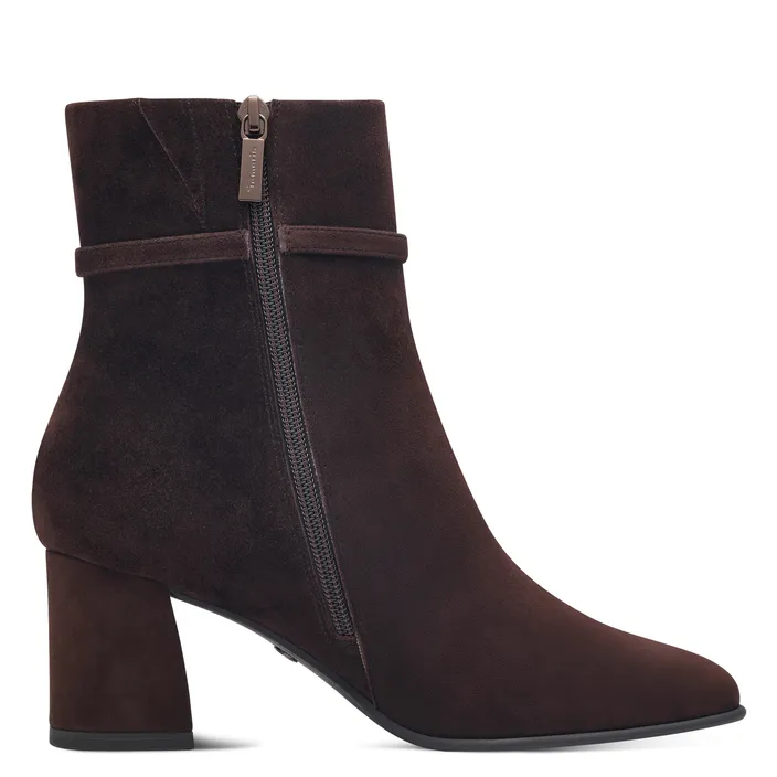 Tamaris Bottines Brun Cuir Textile