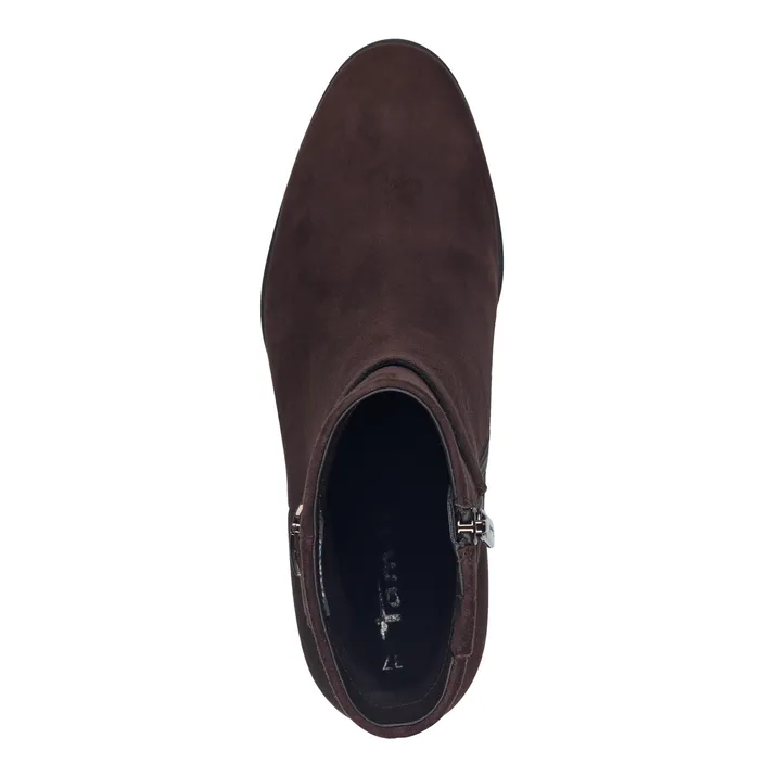 Tamaris Bottines Brun Cuir Textile