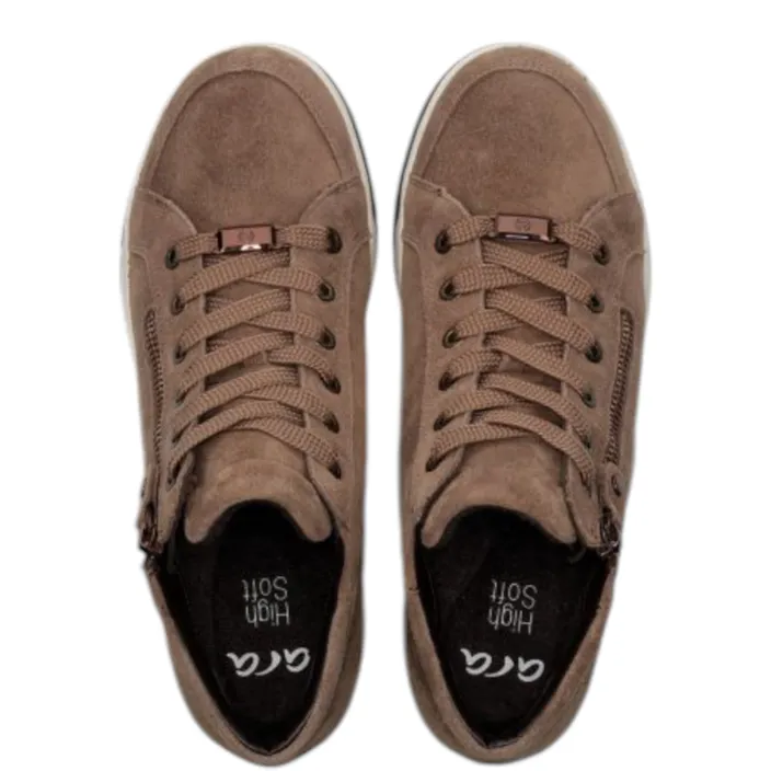 Ara Stiefeletten Taupe Leder