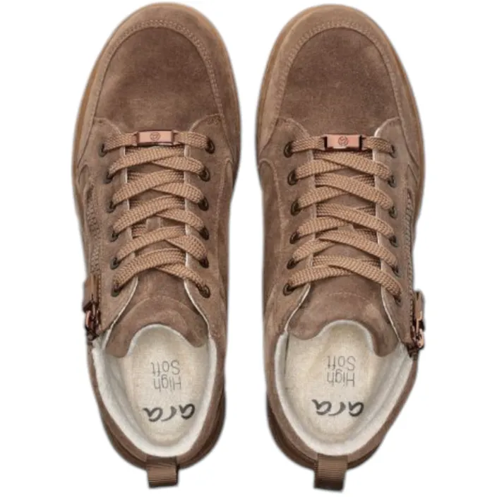 Ara Rom Sport St. Ankle Boots Taupe Leather