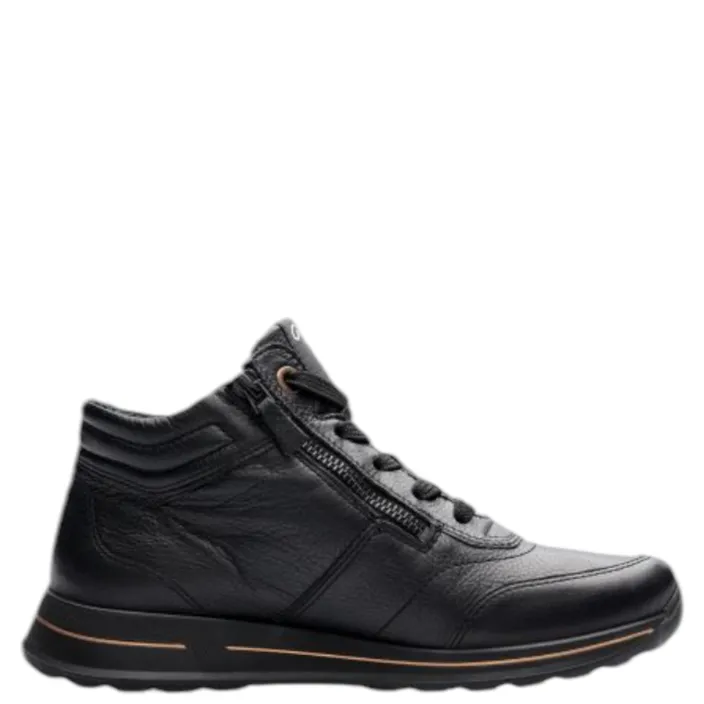 Ara Osaka Enkellaarsjes Zwart Leer