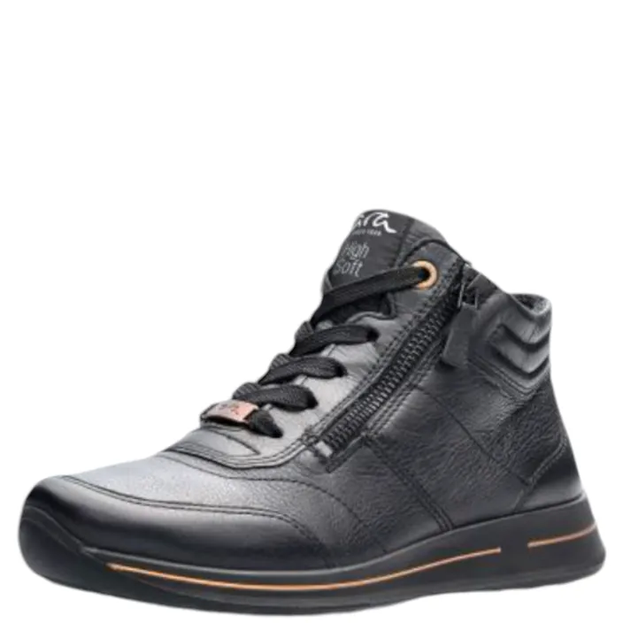 Ara Osaka Enkellaarsjes Zwart Leer