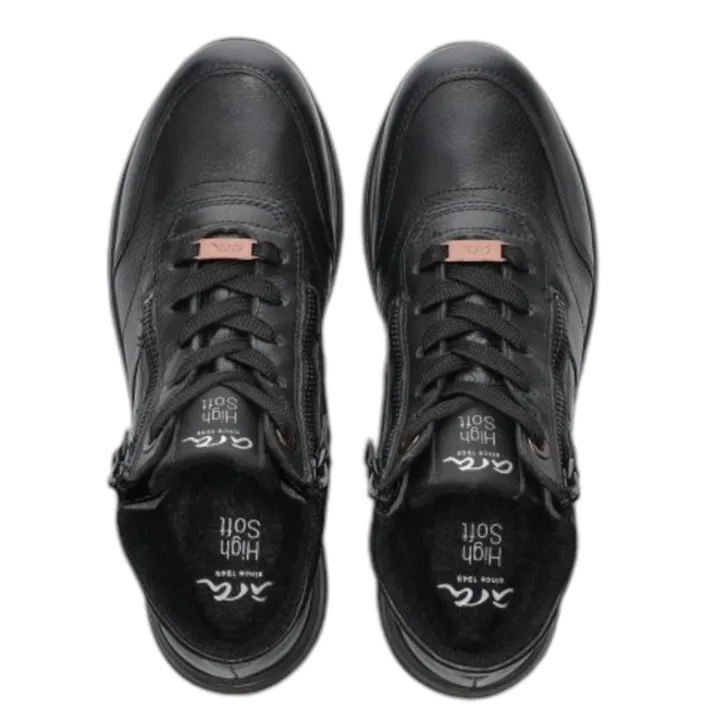 Ara Osaka Enkellaarsjes Zwart Leer