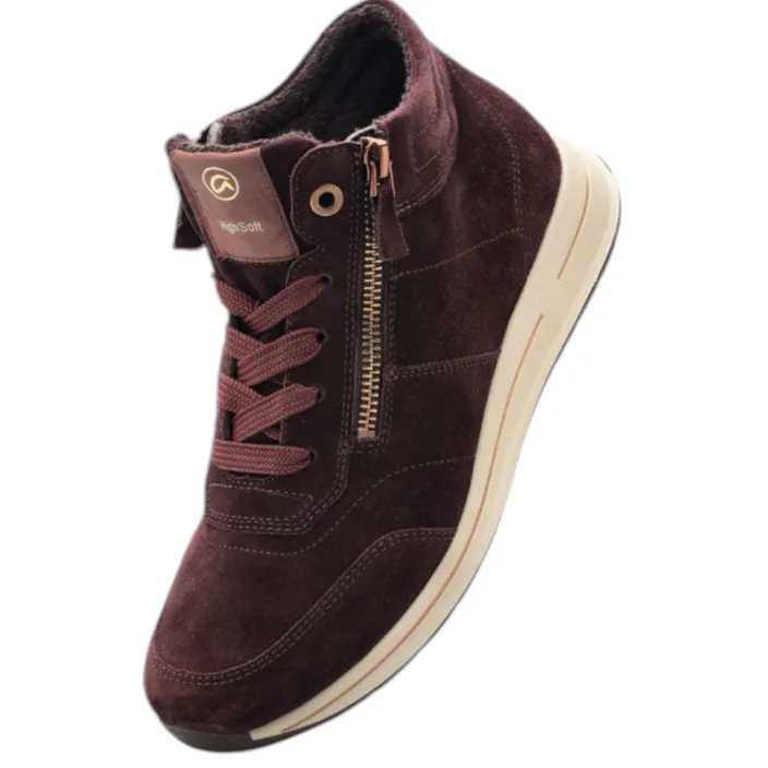 Ara Osaka Ankle Boots Mauve Leather