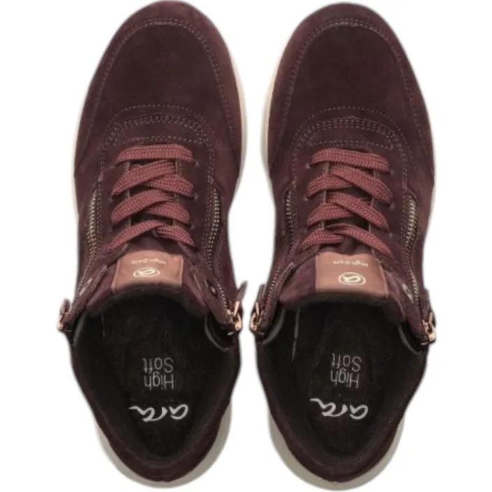 Ara Osaka Ankle Boots Mauve Leather
