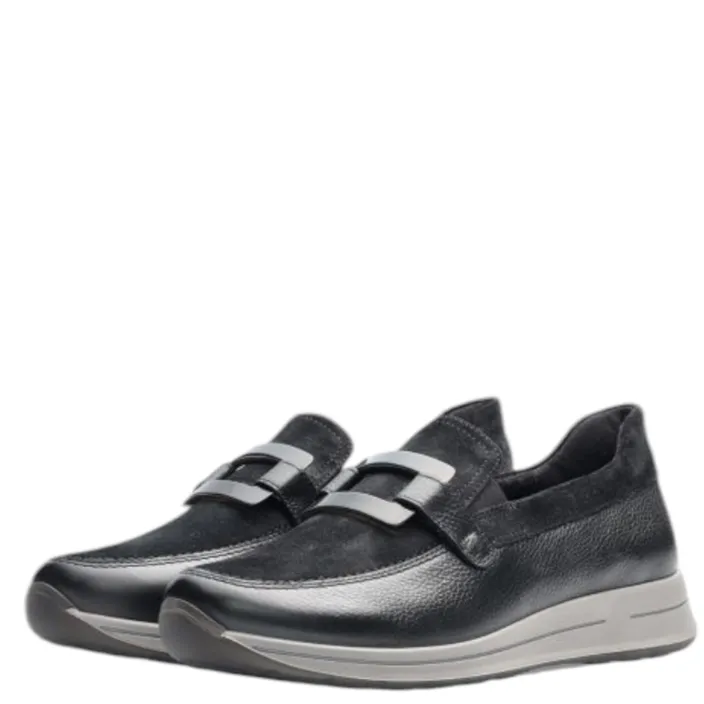 Ara Osaka Mocassins Zwart Leer