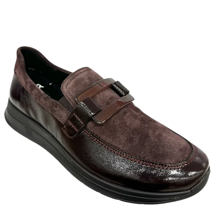 Ara Osaka Loafers Red Leather