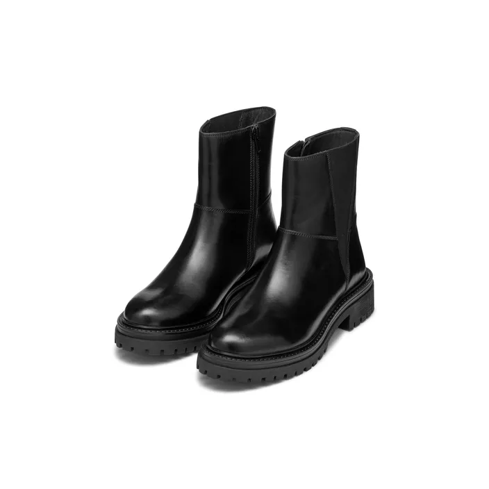 GEOX Iridea Ankle Boots Black Leather
