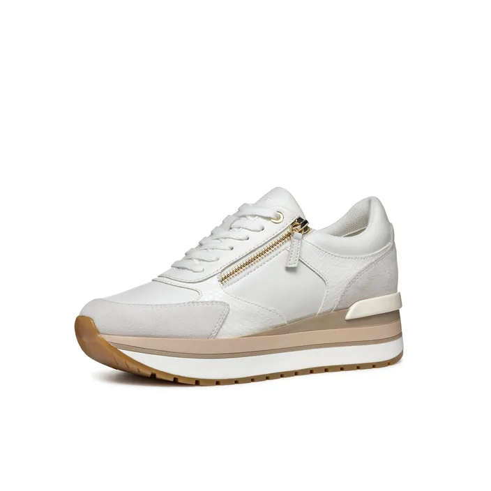 GEOX New Kency Sneakers Blauw Leer