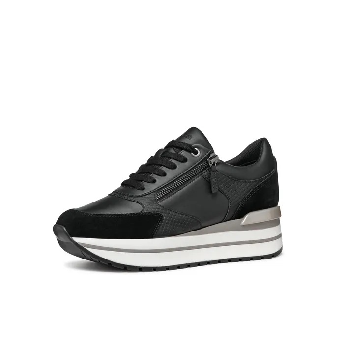 GEOX New Kency Sneakers Noir Cuir