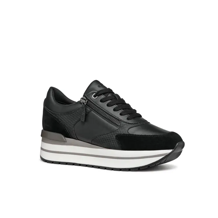 GEOX New Kency Sneakers Noir Cuir