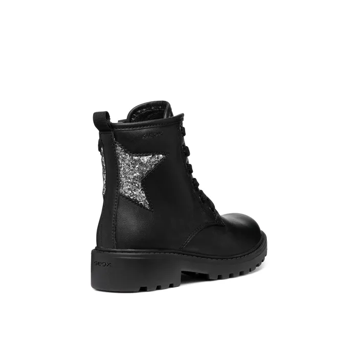 GEOX Casey Enkellaarsjes Zwart