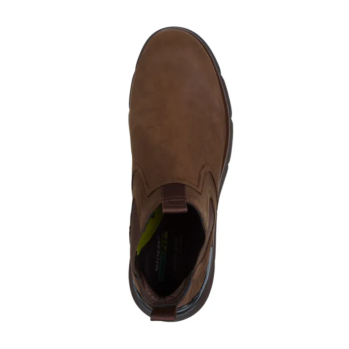 Skechers Enkellaarsjes Bruin Leer