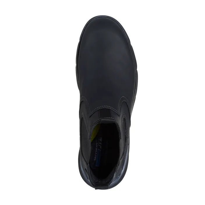 Skechers Enkellaarsjes Zwart Leer