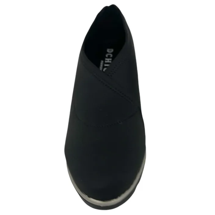 D'Chicas Wedge Shoes Black Textile