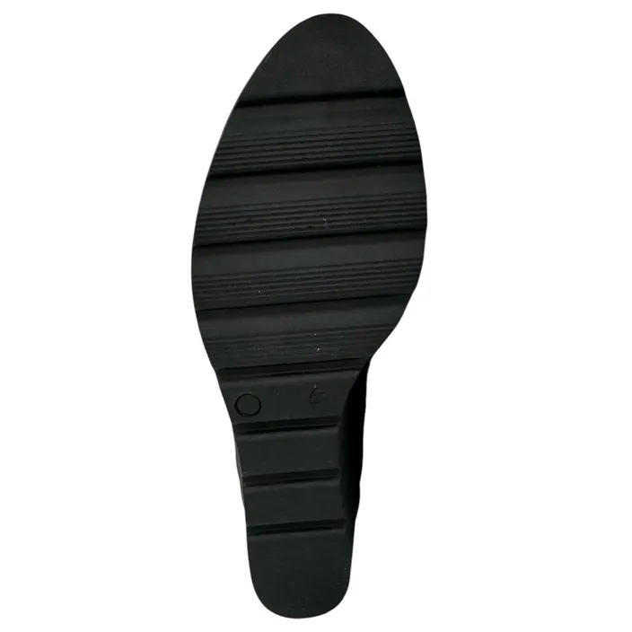 D'Chicas Wedge Shoes Black Textile