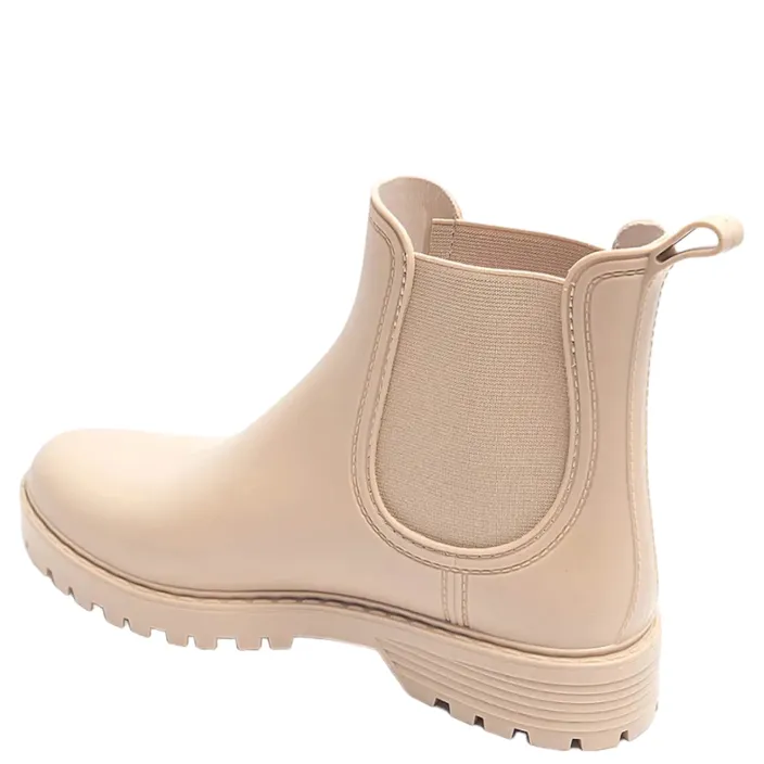 Bottines de pluie Beige