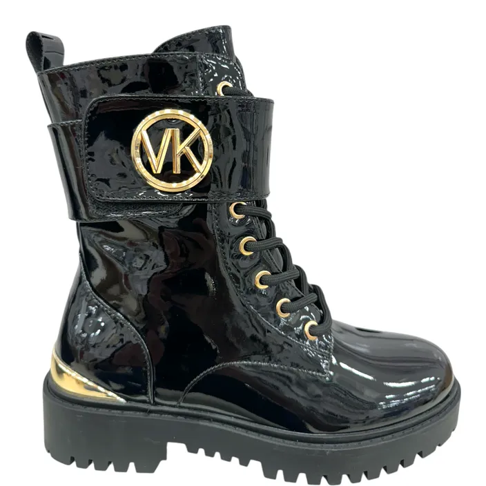 Bottines Vernis Noir à Talon