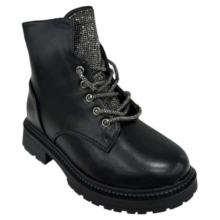 Ankle Boots Black Low Heel