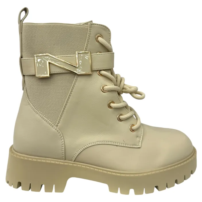 Bottines Beige à Talon